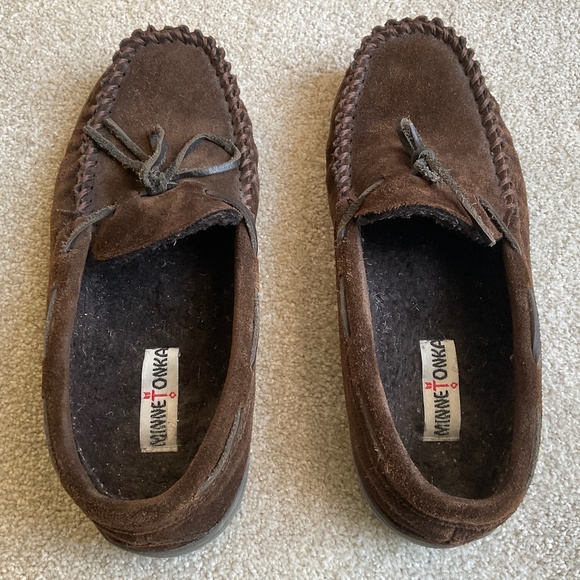 Minnetonka suede slippers size US 9 Mens - Picture 3 of 7